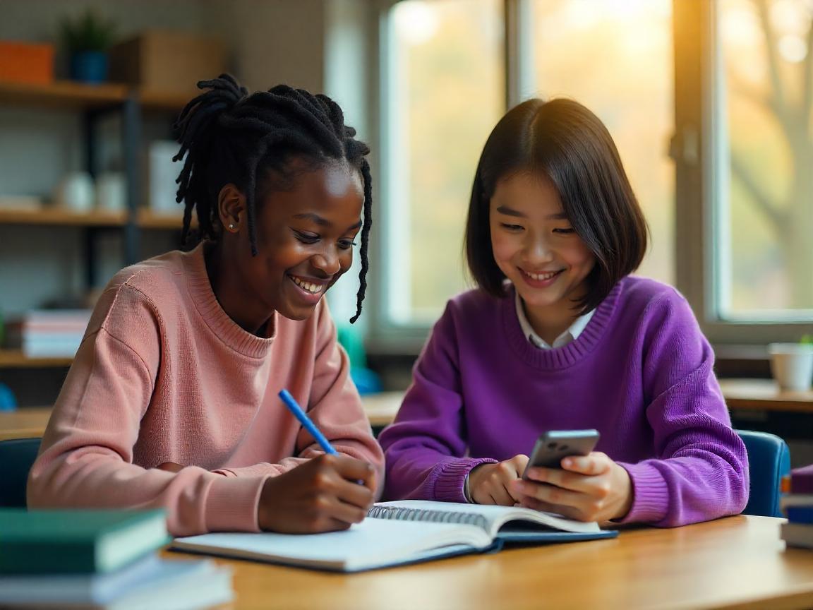 Professora ajudando aluno